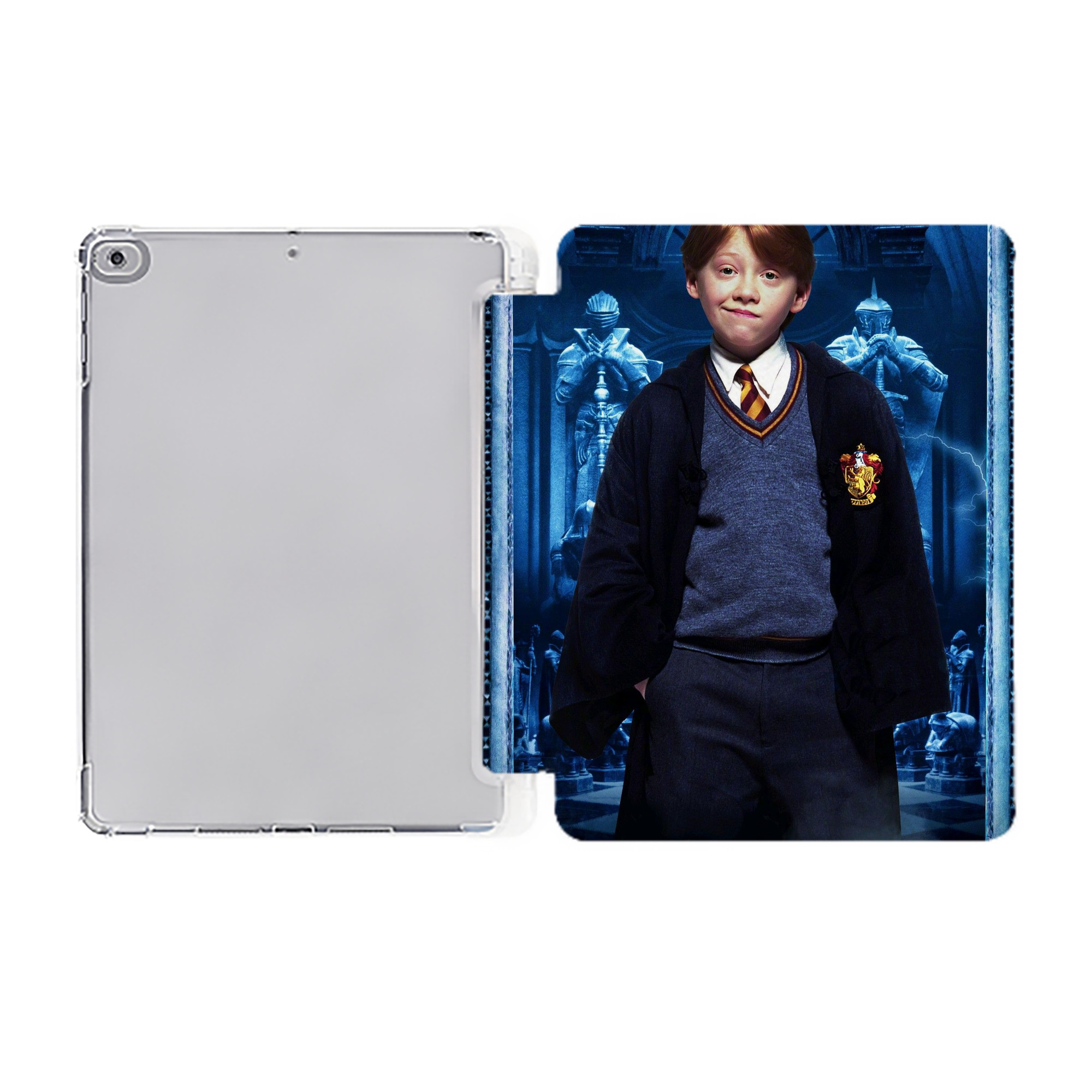 （画像用） Harry Potter ハリー・ポッターシリーズ IPad ケース ペン収納付き 三つ折りスタンド PUレザー×シリコン 対応機種9.5/10.5/10.9インチ